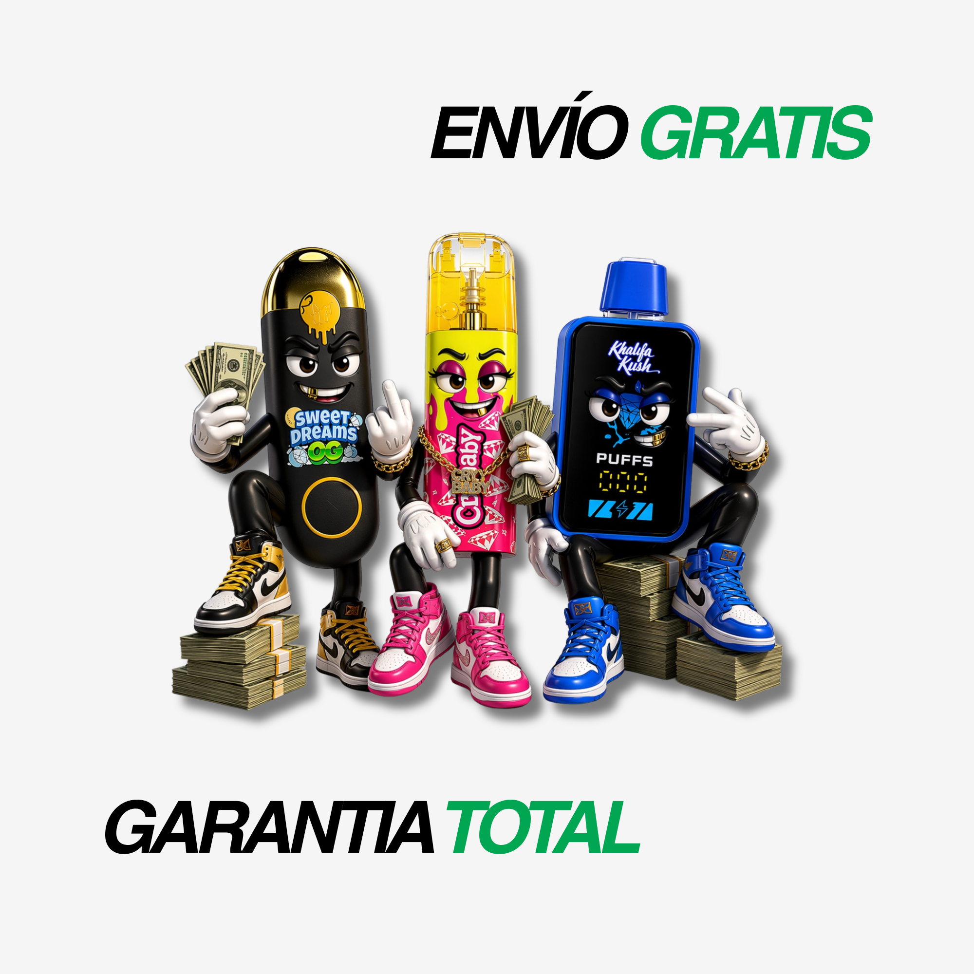 ¡Pack de 3 piezas mixtas con seguro!